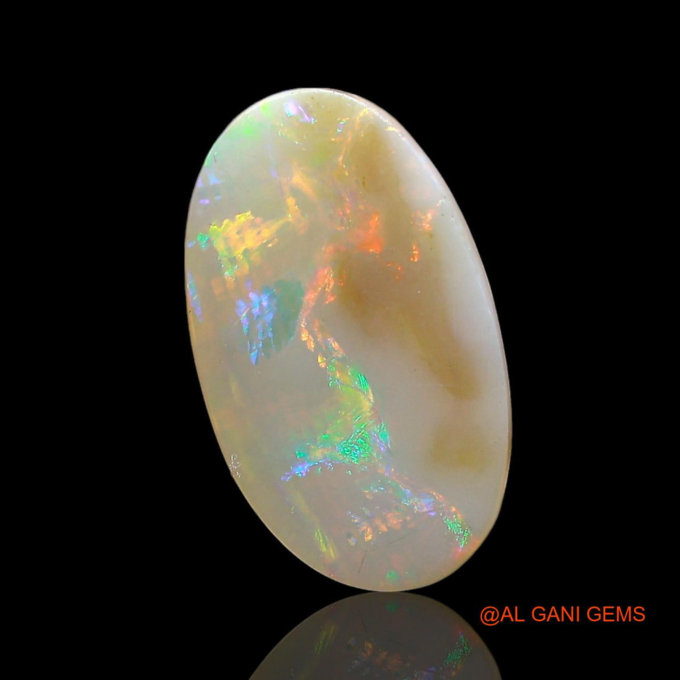 4.00 Cts Natural Australian Fire Opal Loose Gemstone Oval Cabochon 16x9x4 mm AE-434