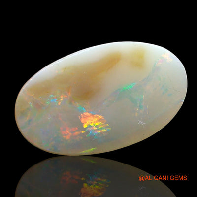 4.00 Cts Natural Australian Fire Opal Loose Gemstone Oval Cabochon 16x9x4 mm AE-434