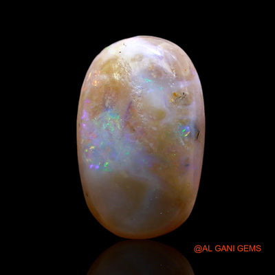 5.00 Cts Unheated Australian Fire Opal Loose Gemstone Oval Cabochon Natural 15x10x4 mm AE-435