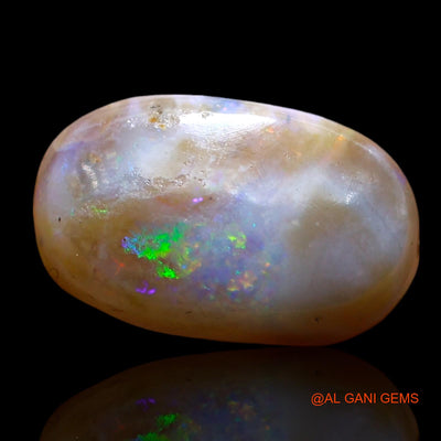 5.00 Cts Unheated Australian Fire Opal Loose Gemstone Oval Cabochon Natural 15x10x4 mm AE-435