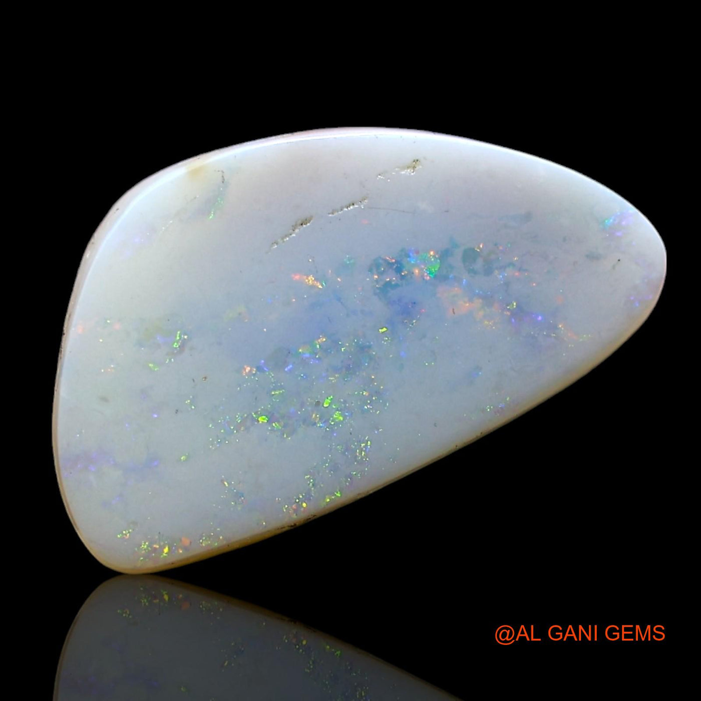 5.00 Cts Natural Australian Fire Opal Loose Gemstone Fancy Cabochon 15x9x4 mm AE-436