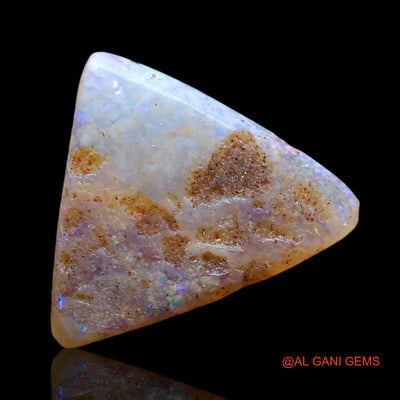 Natural Untreated Fire Opal Loose Gemstone Trillion Cabochon From Australia 2.00 Cts 13x12x3 mm AE-438