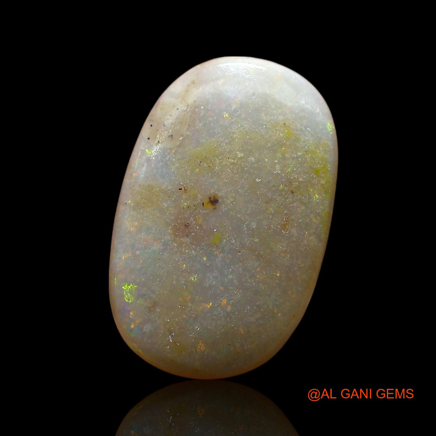 4.00 Cts Unheated Australian Fire Opal Loose Gemstone Oval Cabochon Natural 15x10x3 mm AE-441