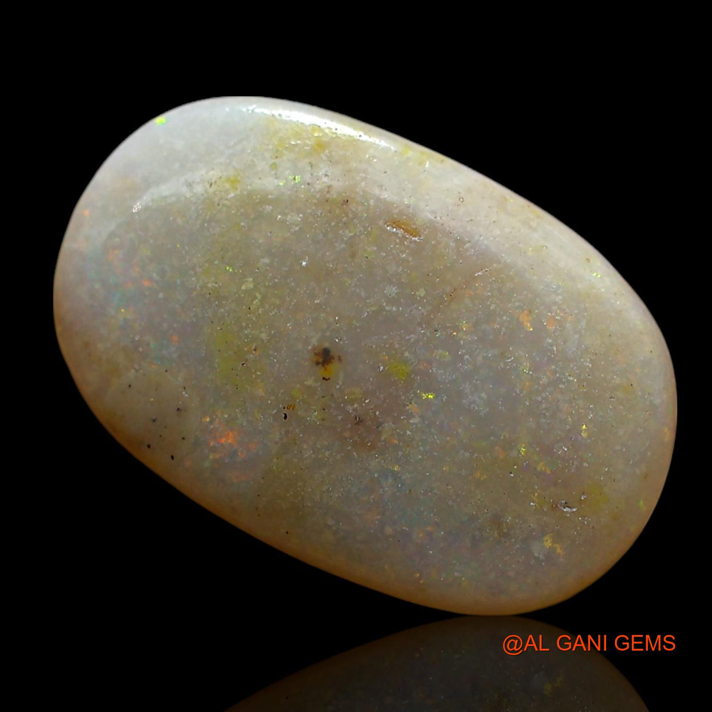 4.00 Cts Unheated Australian Fire Opal Loose Gemstone Oval Cabochon Natural 15x10x3 mm AE-441