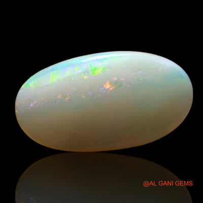Natural Fire Opal Gemstone 2.00 Cts Loose Oval Cabochon From Australia 16x9x3 mm AE-442