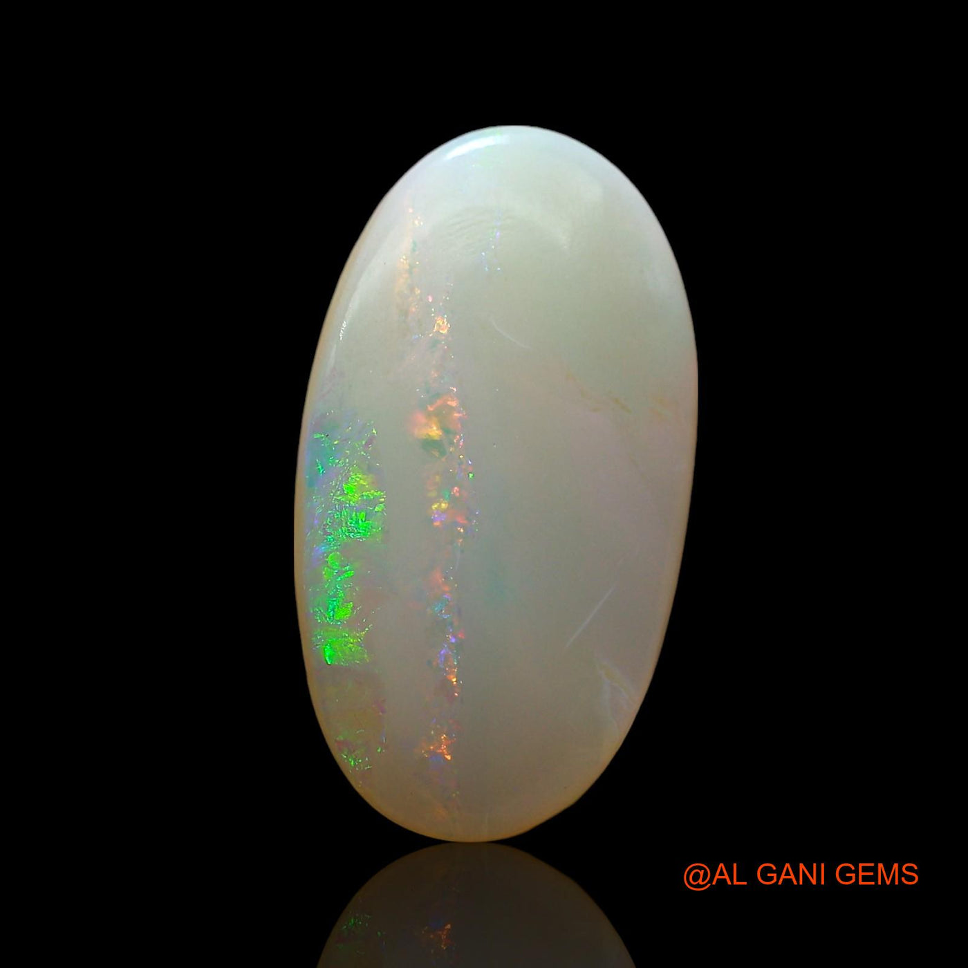 Natural Fire Opal Gemstone 2.00 Cts Loose Oval Cabochon From Australia 16x9x3 mm AE-442