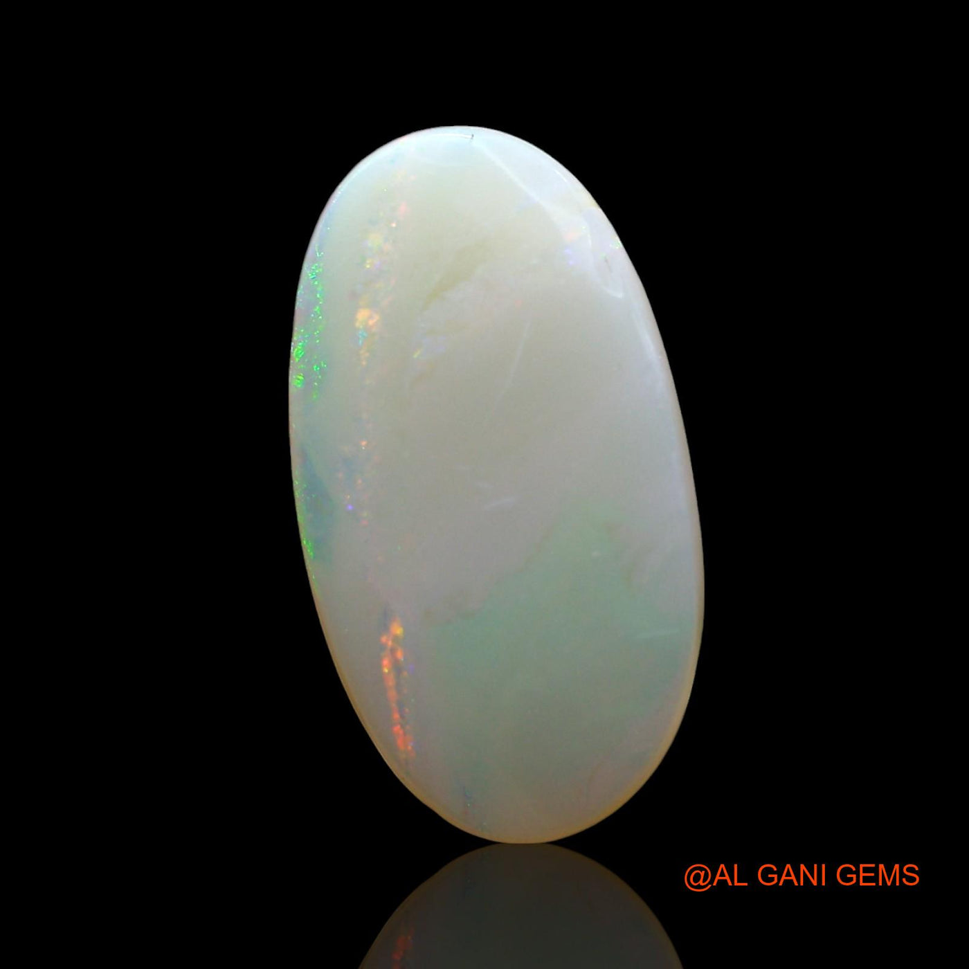 Natural Fire Opal Gemstone 2.00 Cts Loose Oval Cabochon From Australia 16x9x3 mm AE-442