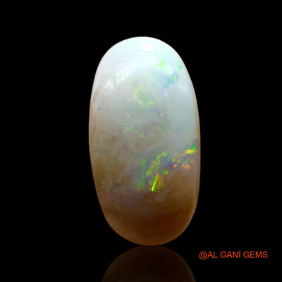 Natural Fire Opal Gemstone 4.00 Cts Loose Oval Cabochon From Australia 16x8x4 mm AE-443