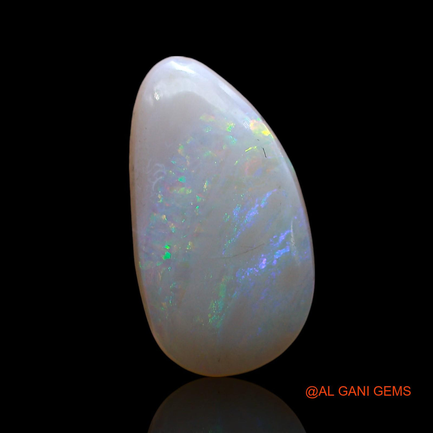 3.00 Cts Natural Australian Fire Opal Fancy Cabochon Loose Gemstone For Jewelry 16x9x3 mm AE-444
