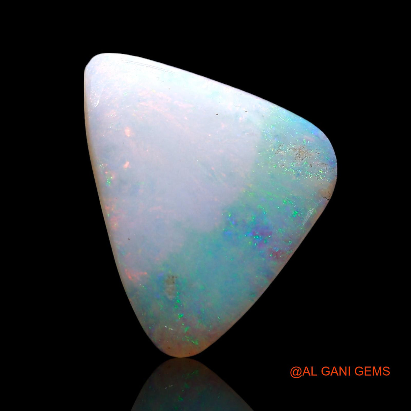 2.00 Cts Natural Australian Fire Opal Loose Gemstone Trillion Cabochon 15x11x2 mm AE-445