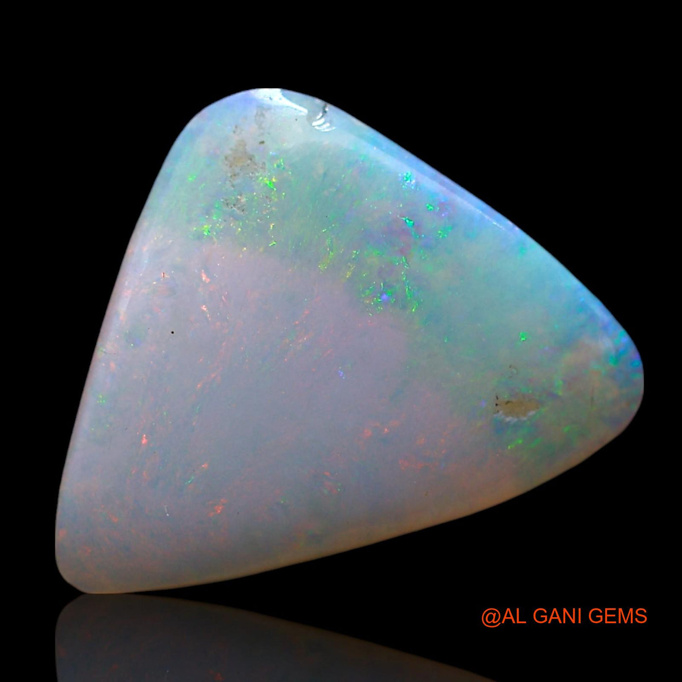 2.00 Cts Natural Australian Fire Opal Loose Gemstone Trillion Cabochon 15x11x2 mm AE-445