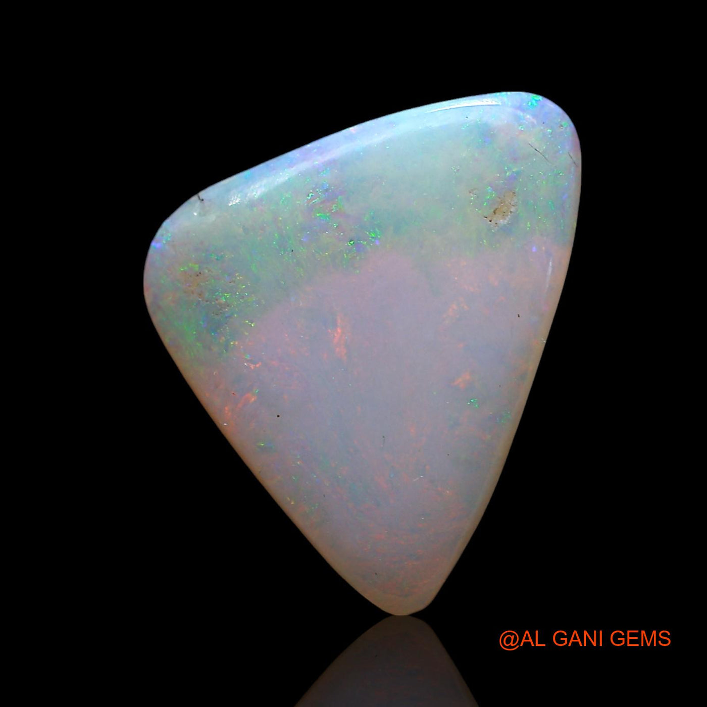 2.00 Cts Natural Australian Fire Opal Loose Gemstone Trillion Cabochon 15x11x2 mm AE-445