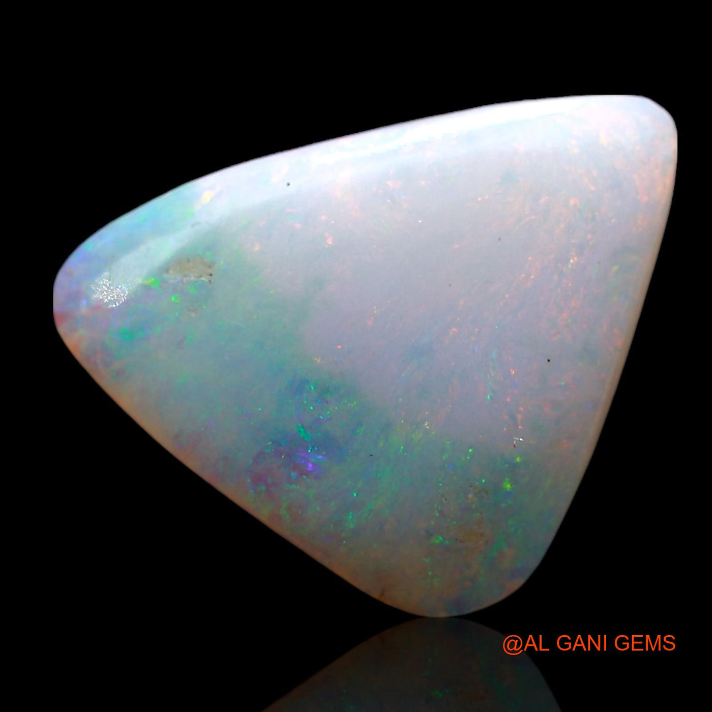 2.00 Cts Natural Australian Fire Opal Loose Gemstone Trillion Cabochon 15x11x2 mm AE-445