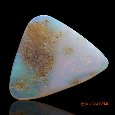2.00 Cts Natural Australian Fire Opal Loose Gemstone Trillion Cabochon 15x11x2 mm AE-445