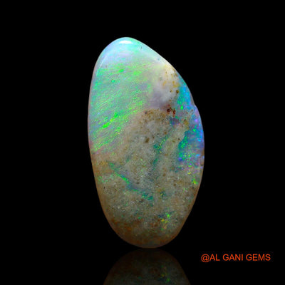 4.00 Cts Natural Australian Fire Opal Loose Gemstone Fancy Cabochon 16x9x3 mm AE-446