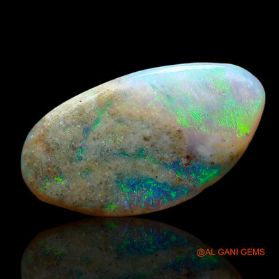 4.00 Cts Natural Australian Fire Opal Loose Gemstone Fancy Cabochon 16x9x3 mm AE-446