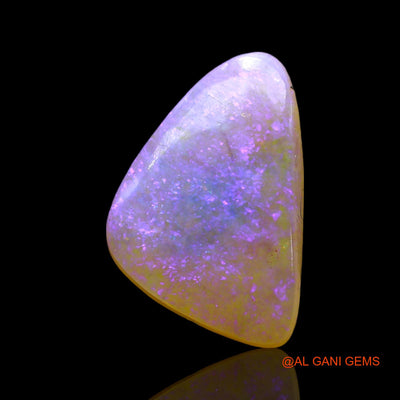 3.00 Cts Natural Australian Fire Opal Loose Gemstone Trillion Cabochon 14x10x3 mm AE-447