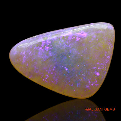 3.00 Cts Natural Australian Fire Opal Loose Gemstone Trillion Cabochon 14x10x3 mm AE-447