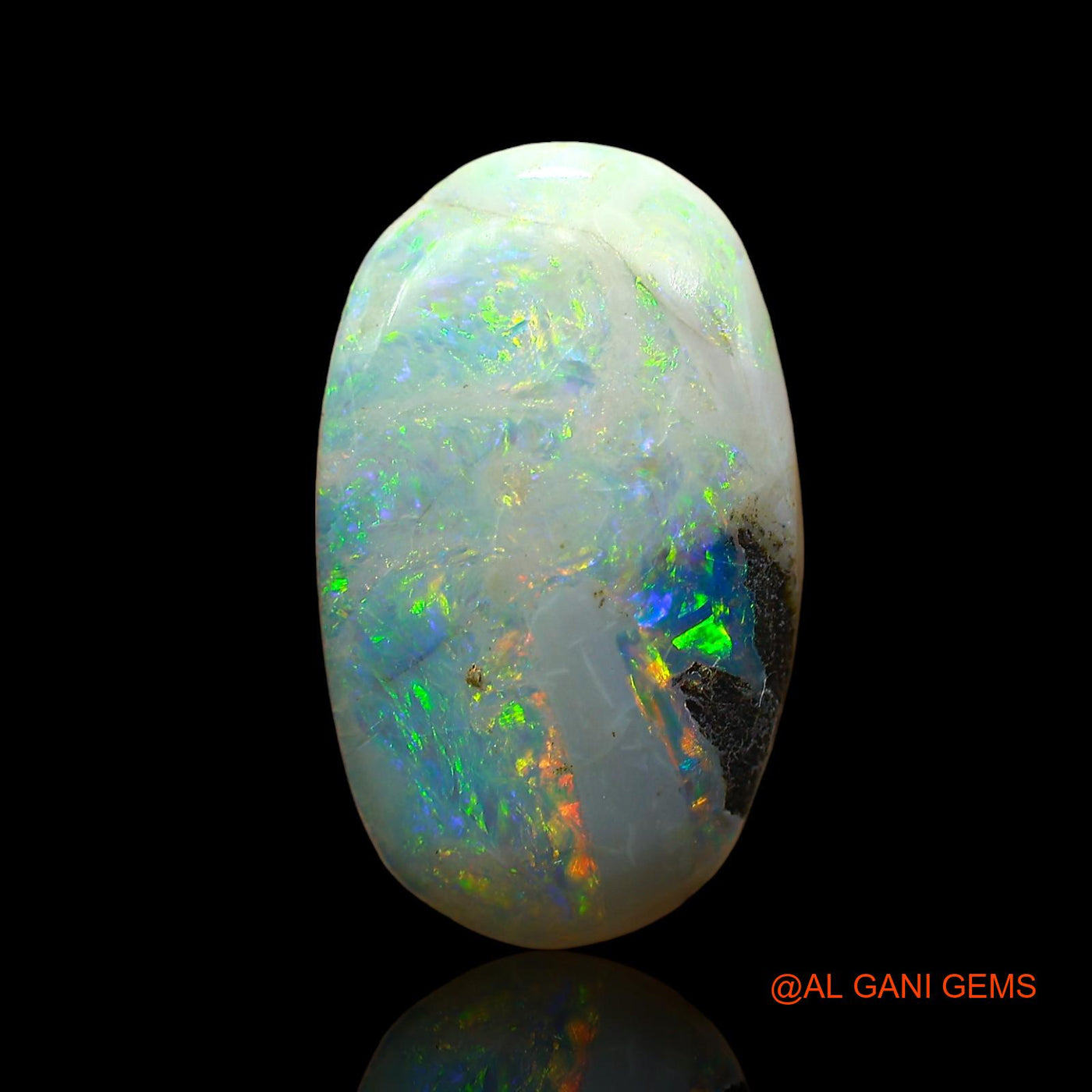 10.00 Cts Natural Australian Fire Opal Loose Gemstone Oval Cabochon 20x11x6 mm AE-44