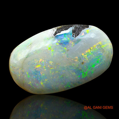 10.00 Cts Natural Australian Fire Opal Loose Gemstone Oval Cabochon 20x11x6 mm AE-44