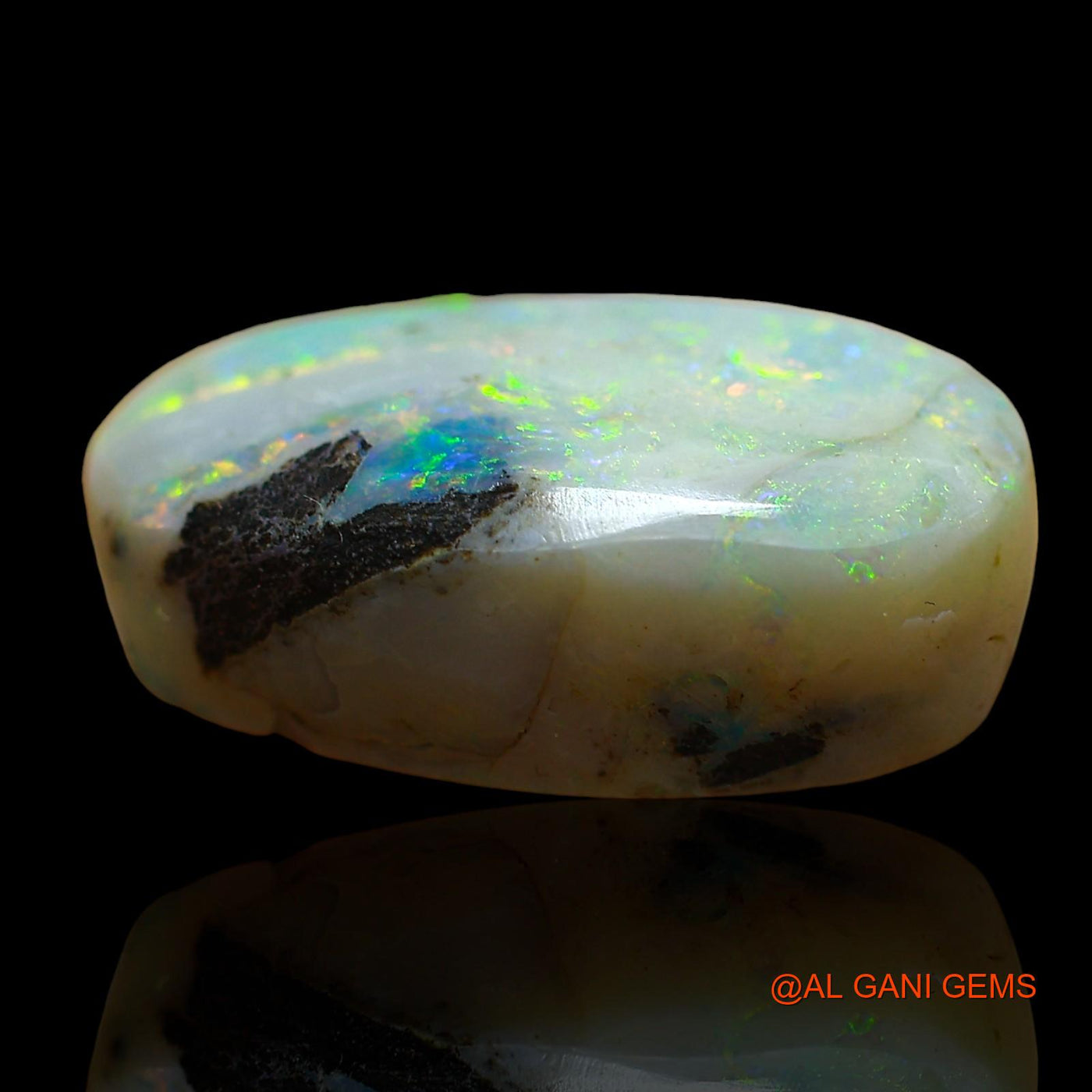 10.00 Cts Natural Australian Fire Opal Loose Gemstone Oval Cabochon 20x11x6 mm AE-44
