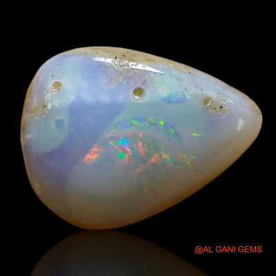 5.00 Cts Natural Australian Fire Opal Loose Gemstone Pear Cabochon 14x10x5 mm AE-450