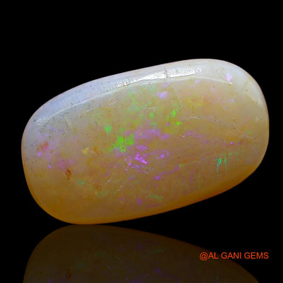 Natural Untreated Fire Opal Loose Gemstone Oval Cabochon From Australia 3.00 Cts 15x9x3 mm AE-454