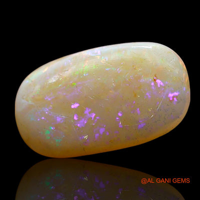 Natural Untreated Fire Opal Loose Gemstone Oval Cabochon From Australia 3.00 Cts 15x9x3 mm AE-454