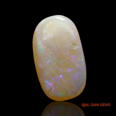 Natural Untreated Fire Opal Loose Gemstone Oval Cabochon From Australia 3.00 Cts 15x9x3 mm AE-454