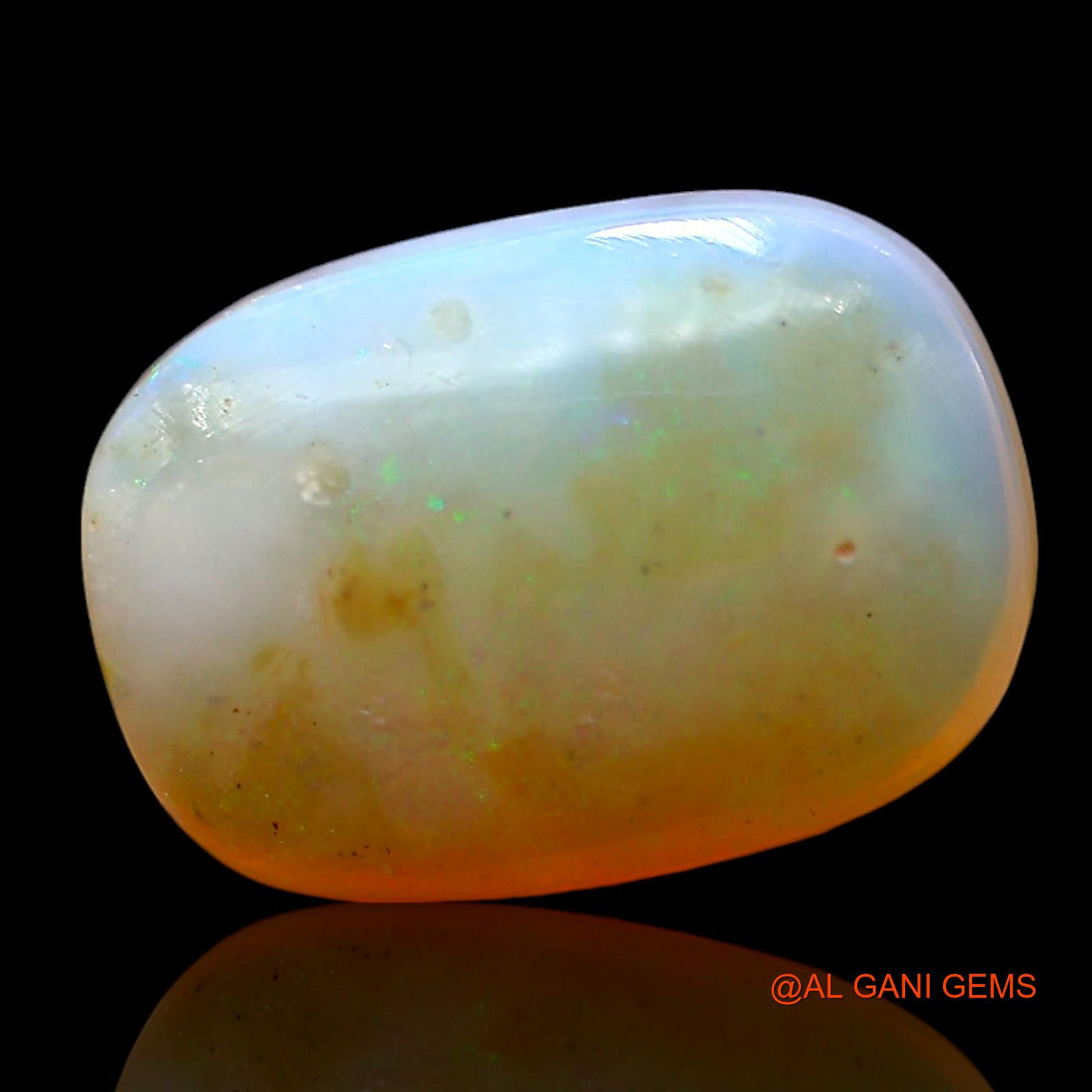 3.00 Cts Natural Australian Fire Opal Oval Cabochon Loose Gemstone For Jewelry 13x9x4 mm AE-457