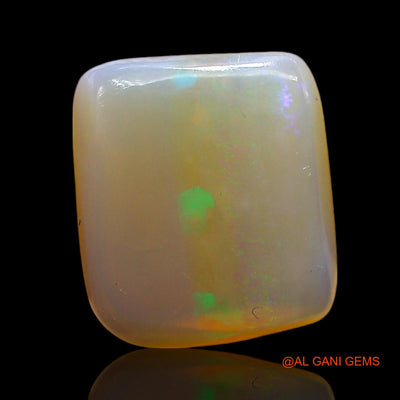 Natural Untreated Fire Opal Loose Gemstone Square Cabochon From Australia 3.00 Cts 12x10x3 mm AE-458