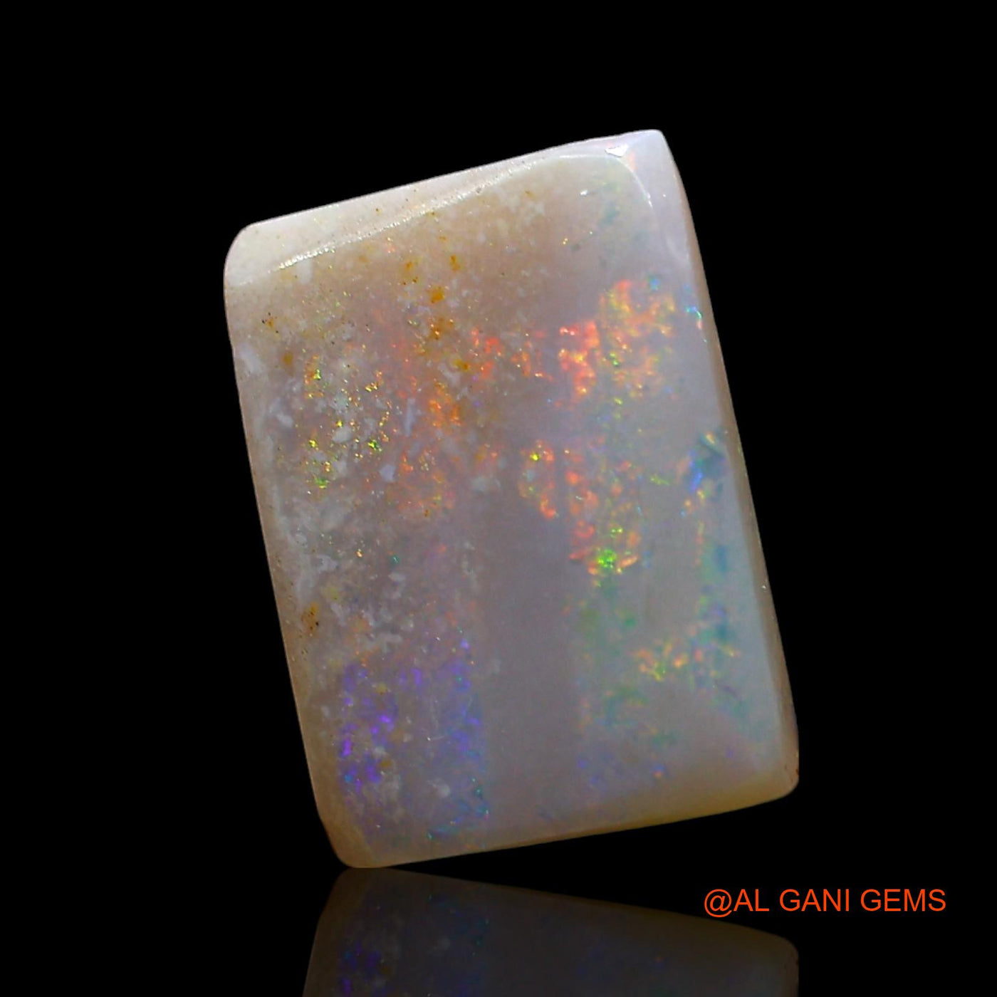 2.00 Cts Unheated Australian Fire Opal Loose Gemstone Square Cabochon Natural 12x8x3 mm AE-459