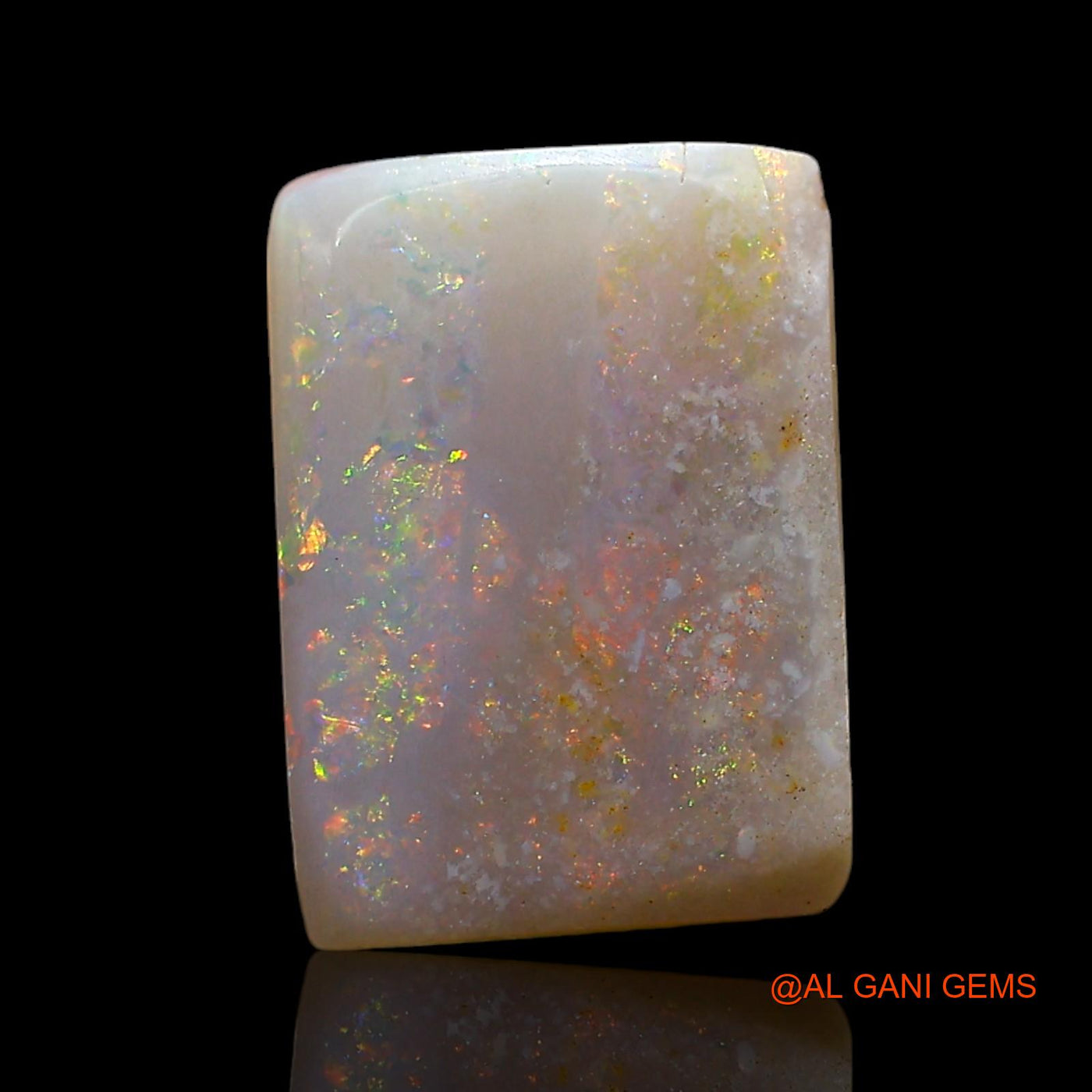 2.00 Cts Unheated Australian Fire Opal Loose Gemstone Square Cabochon Natural 12x8x3 mm AE-459