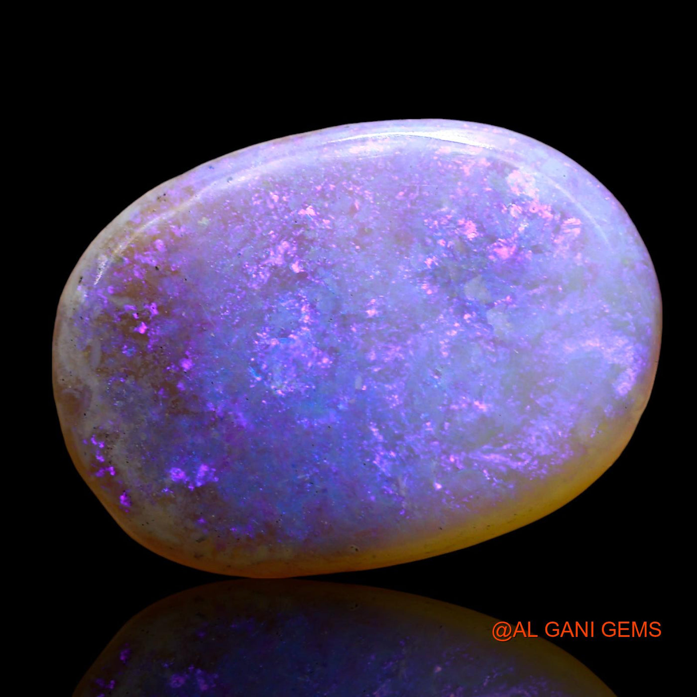 7.00 Cts Natural Australian Fire Opal Loose Gemstone Oval Cabochon 18x13x4 mm AE-45