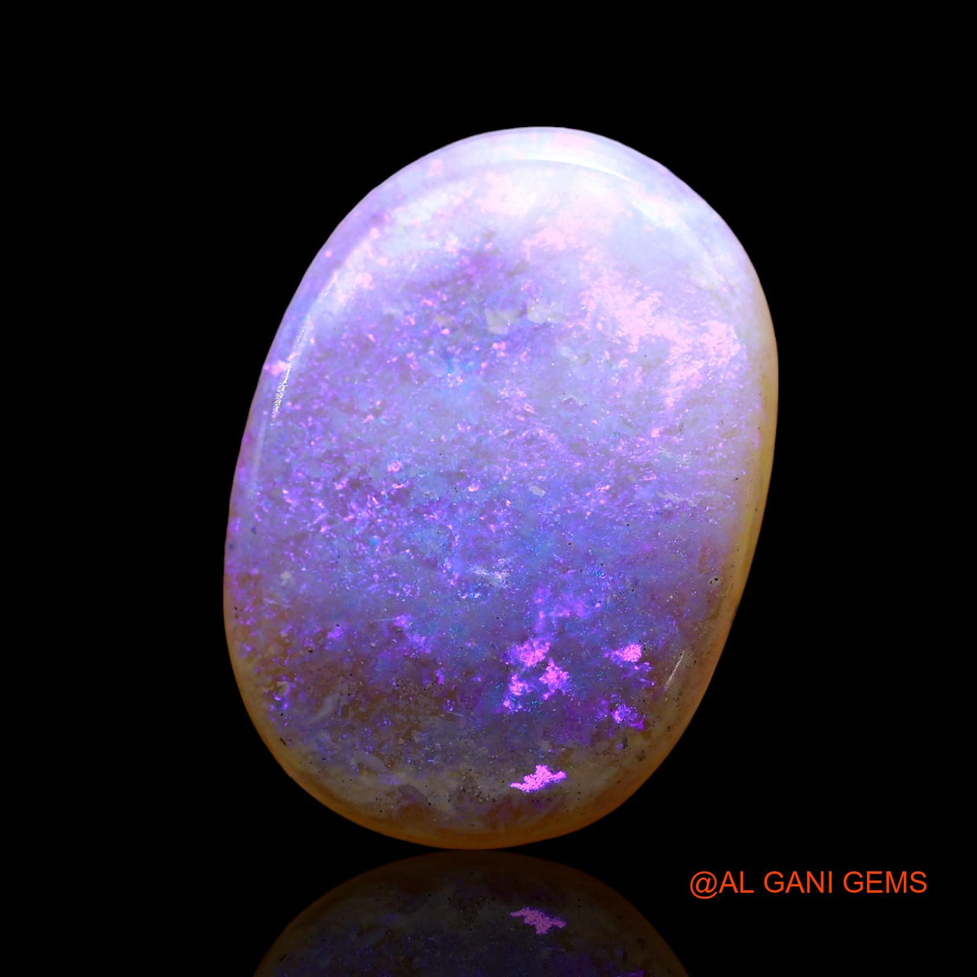 7.00 Cts Natural Australian Fire Opal Loose Gemstone Oval Cabochon 18x13x4 mm AE-45