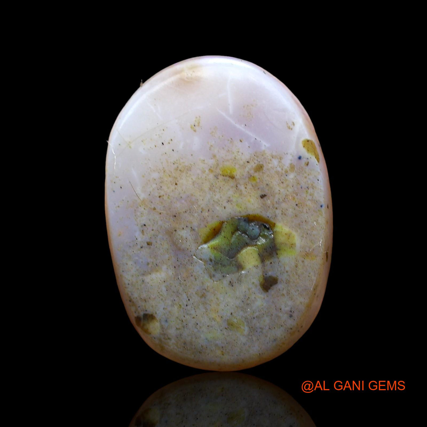 7.00 Cts Natural Australian Fire Opal Loose Gemstone Oval Cabochon 18x13x4 mm AE-45