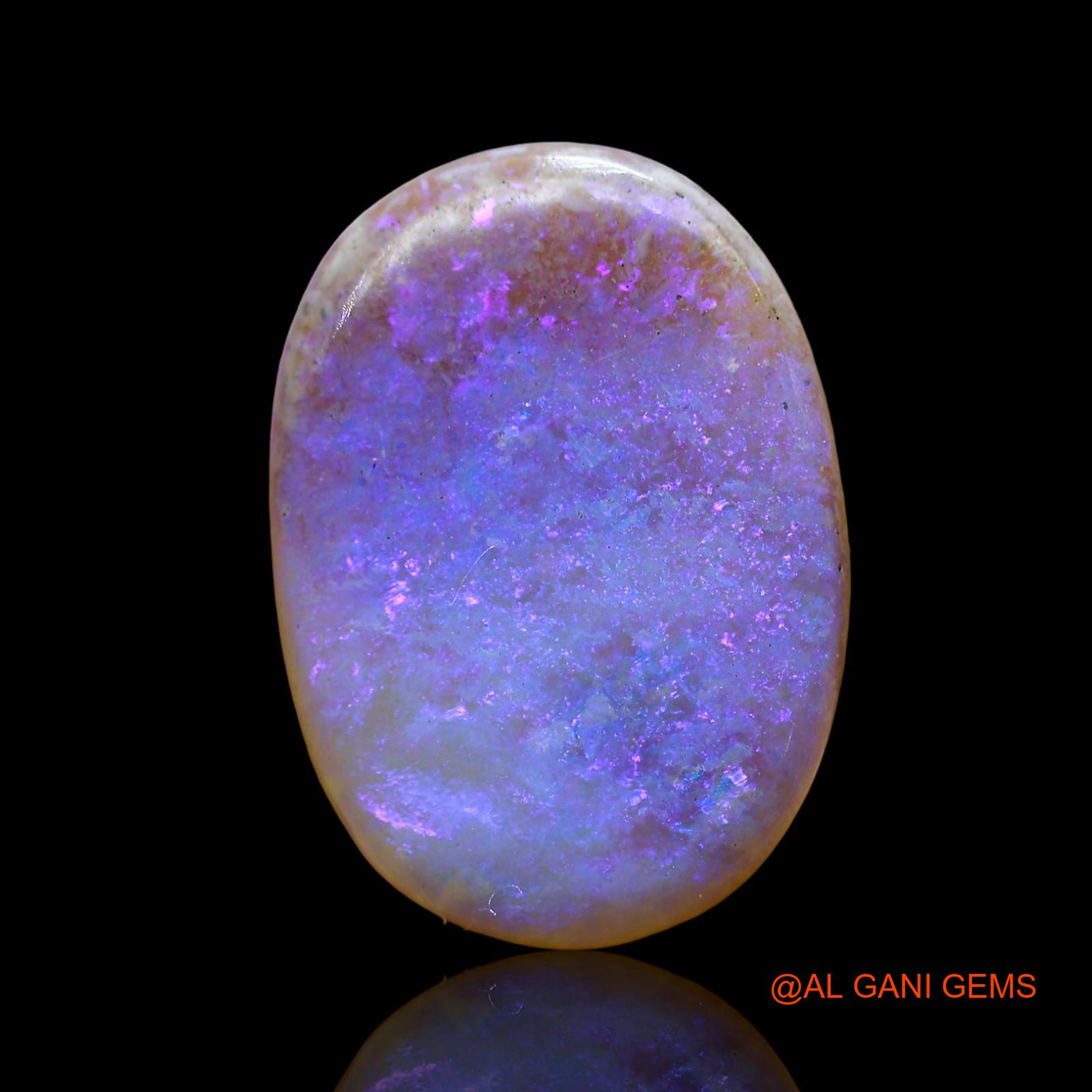 7.00 Cts Natural Australian Fire Opal Loose Gemstone Oval Cabochon 18x13x4 mm AE-45