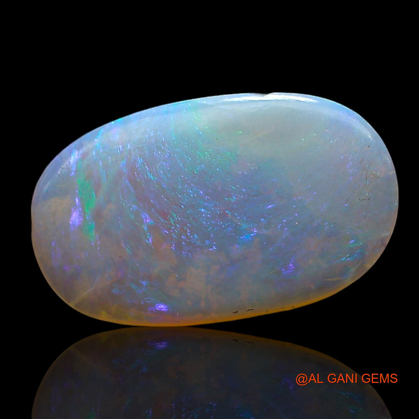 1.00 Cts Natural Australian Fire Opal Loose Gemstone Oval Cabochon 14x8x2 mm AE-460