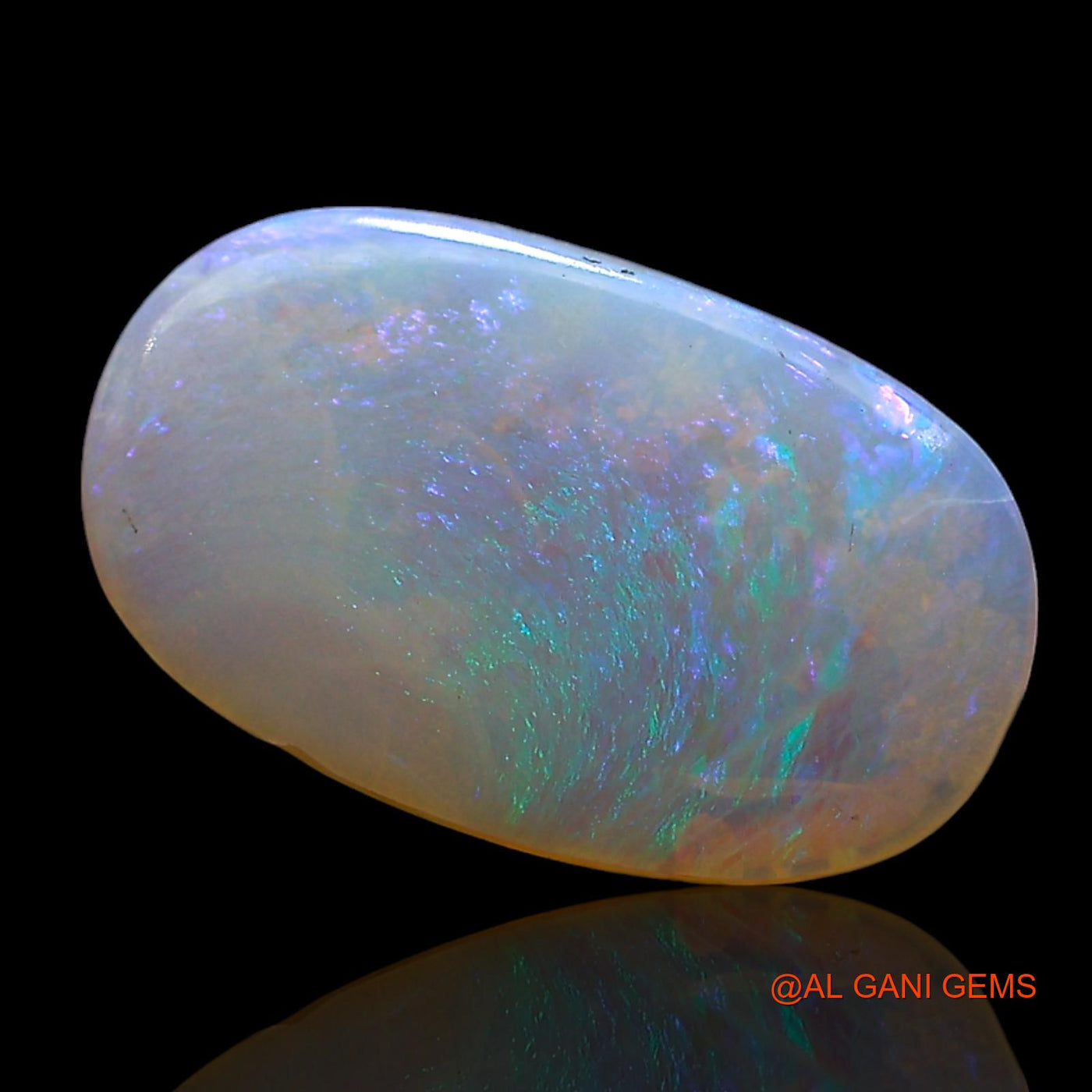 1.00 Cts Natural Australian Fire Opal Loose Gemstone Oval Cabochon 14x8x2 mm AE-460