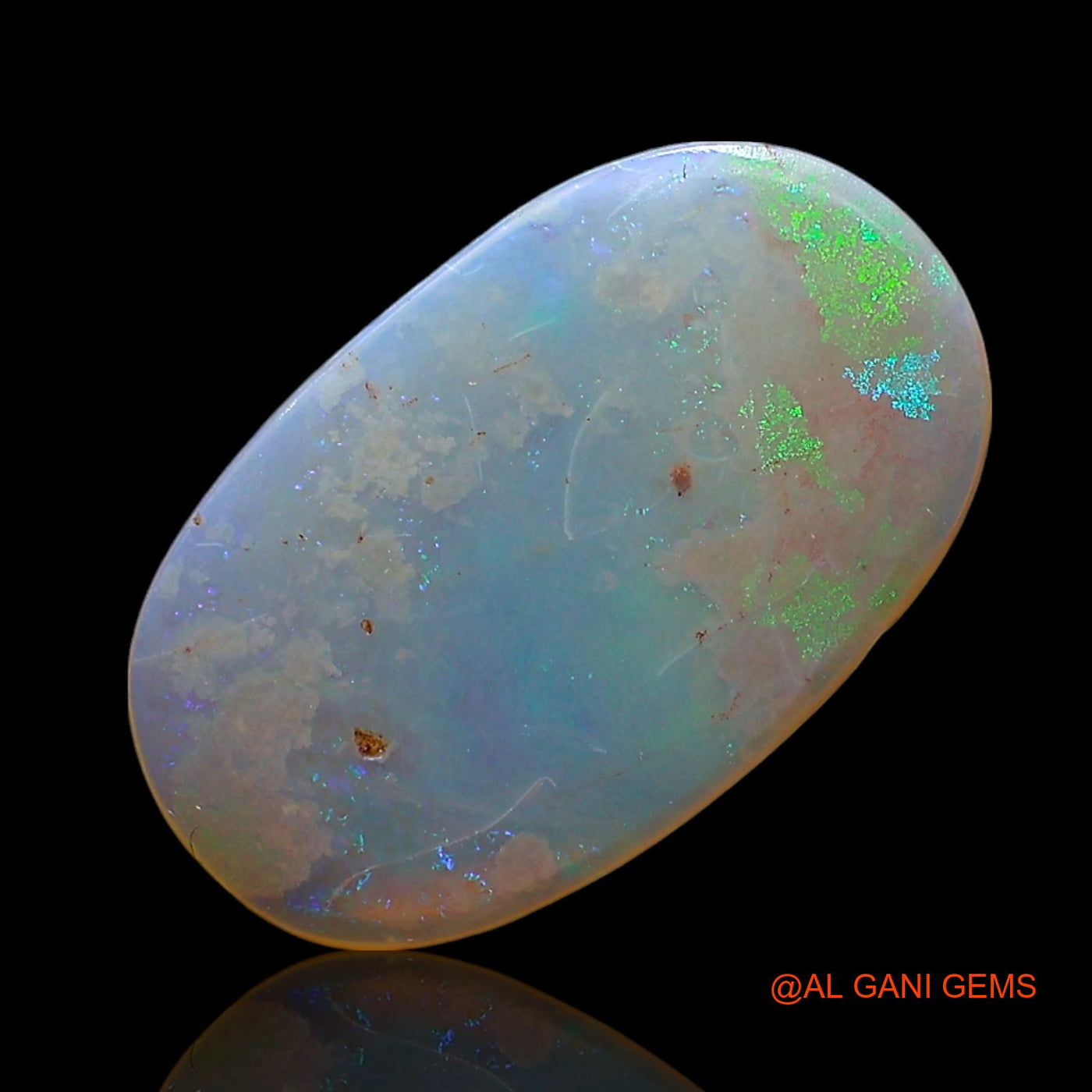 1.00 Cts Natural Australian Fire Opal Loose Gemstone Oval Cabochon 14x8x2 mm AE-460