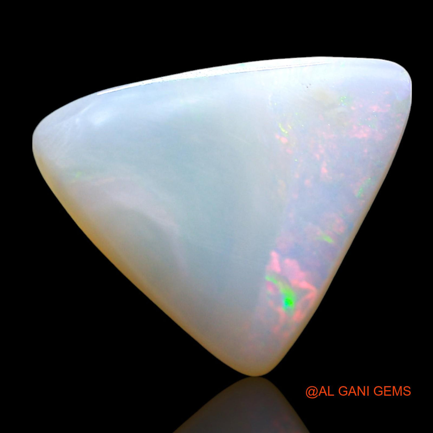 2.00 Cts Natural Australian Fire Opal Loose Gemstone Trillion Cabochon 12x11x2 mm AE-461