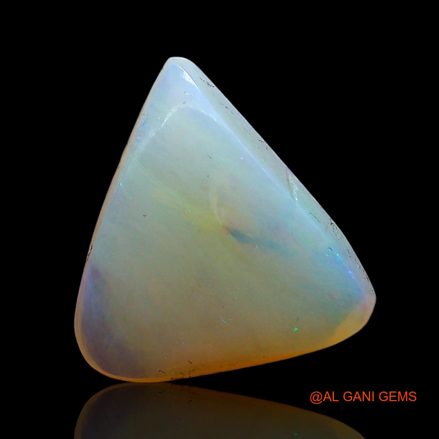 3.00 Cts Natural Australian Fire Opal Loose Gemstone Trillion Cabochon 12x11x4 mm AE-467