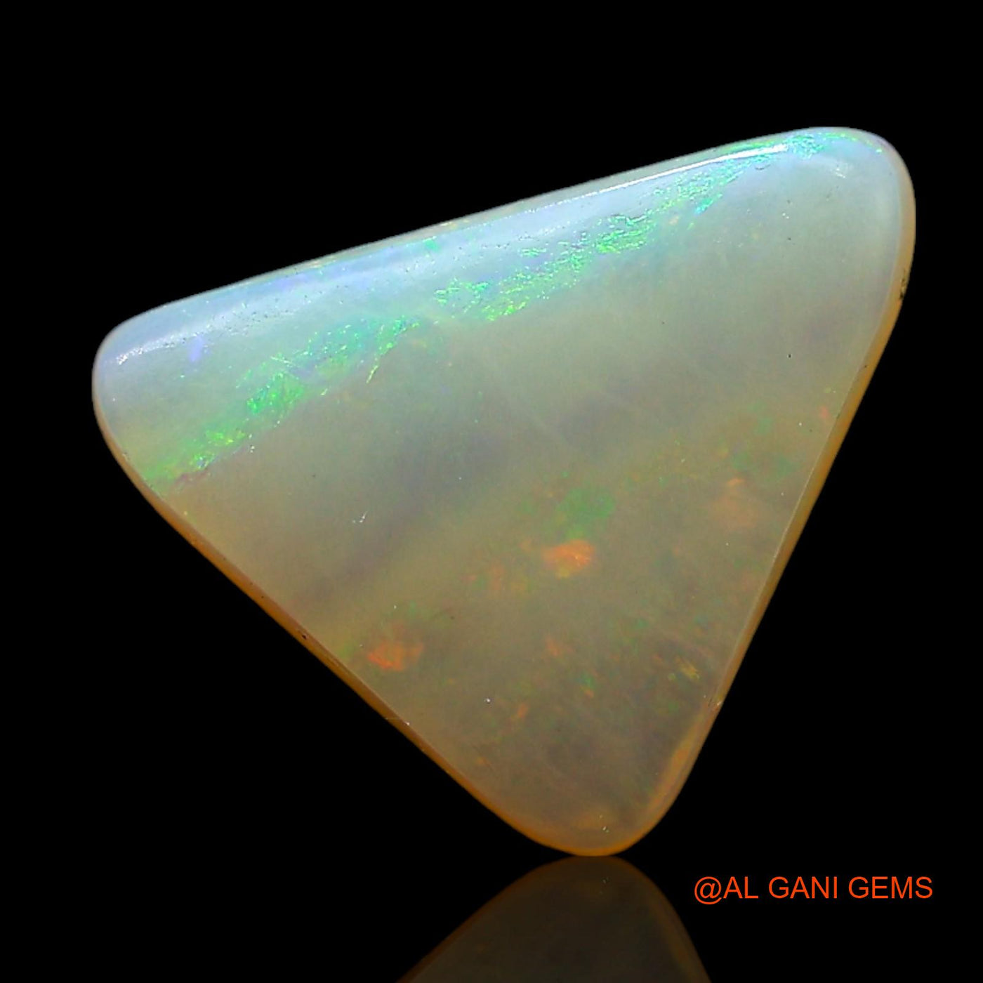 2.00 Cts Unheated Australian Fire Opal Loose Gemstone Trillion Cabochon Natural 11x11x3 mm AE-469