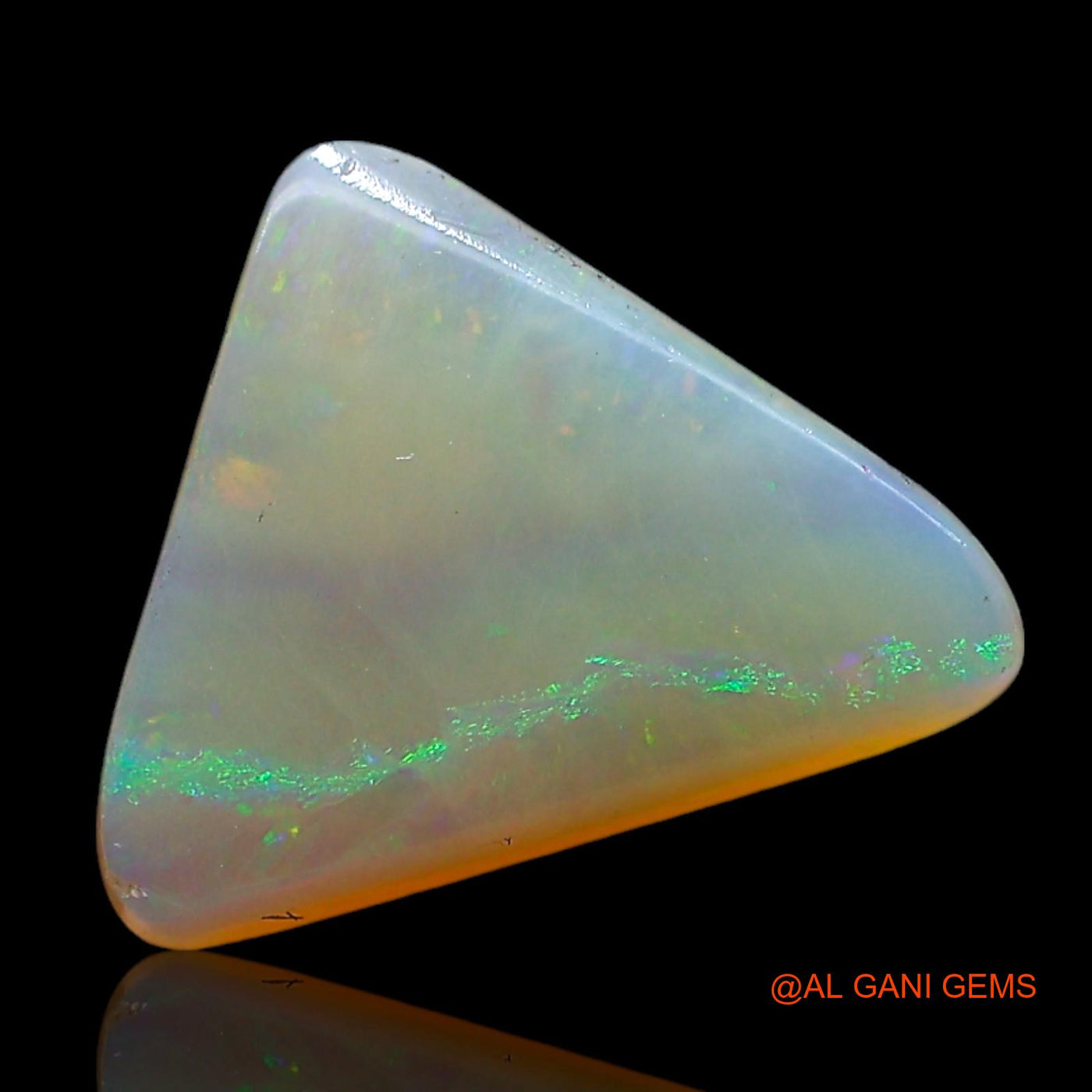 2.00 Cts Unheated Australian Fire Opal Loose Gemstone Trillion Cabochon Natural 11x11x3 mm AE-469