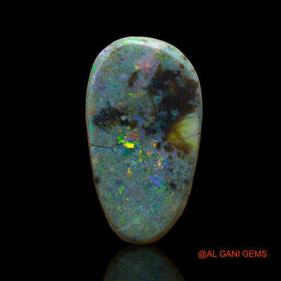 6.00 Cts Natural Australian Fire Opal Loose Gemstone Fancy Cabochon 19x10x4 mm AE-46