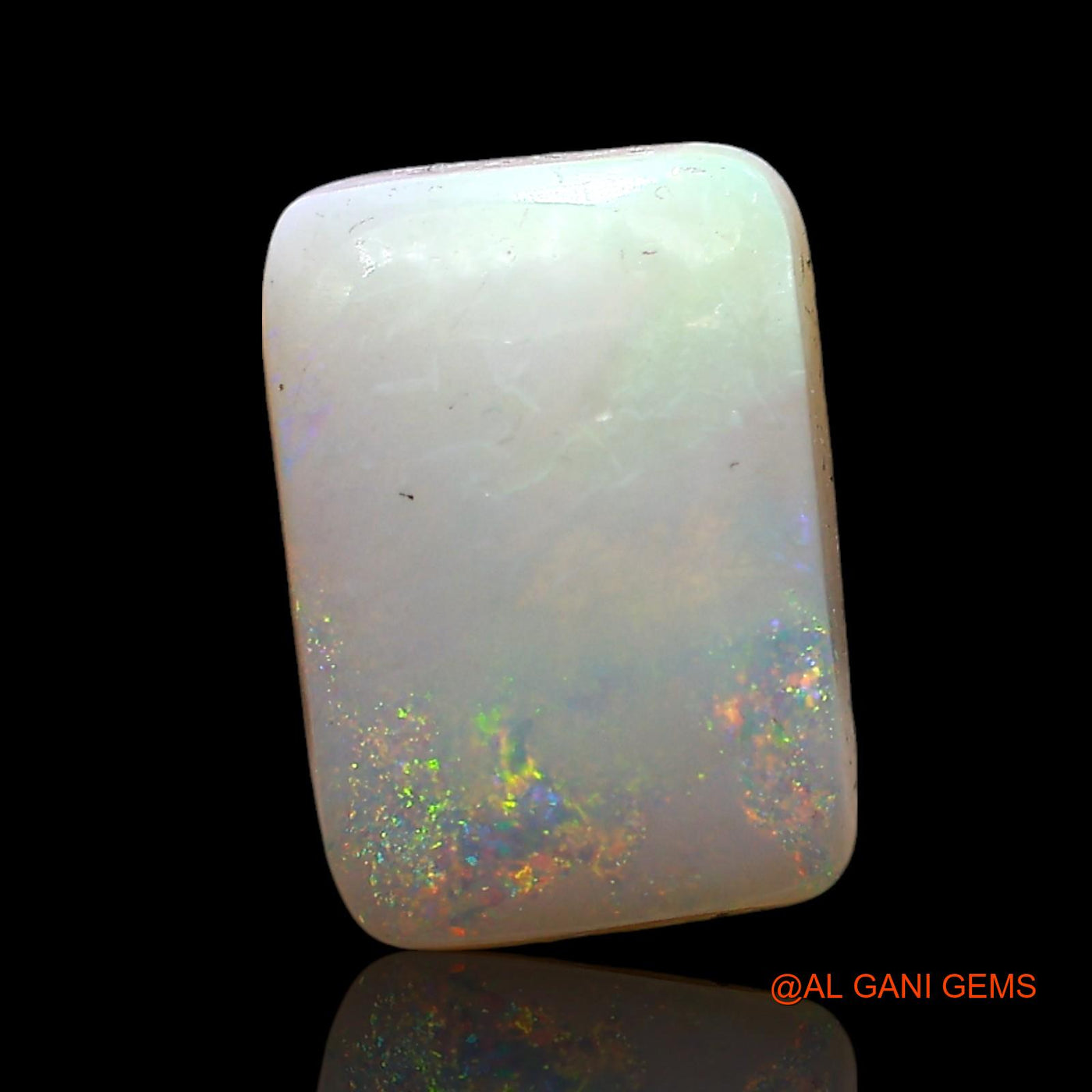 3.00 Cts Natural Australian Fire Opal Square Cabochon Loose Gemstone For Jewelry 12x8x4 mm AE-470