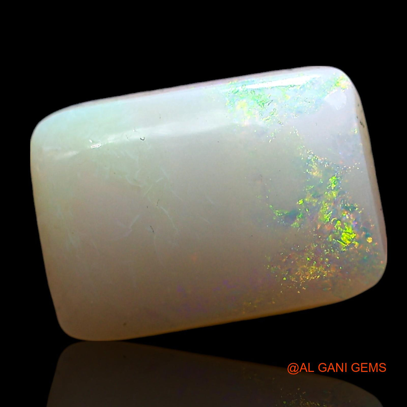3.00 Cts Natural Australian Fire Opal Square Cabochon Loose Gemstone For Jewelry 12x8x4 mm AE-470
