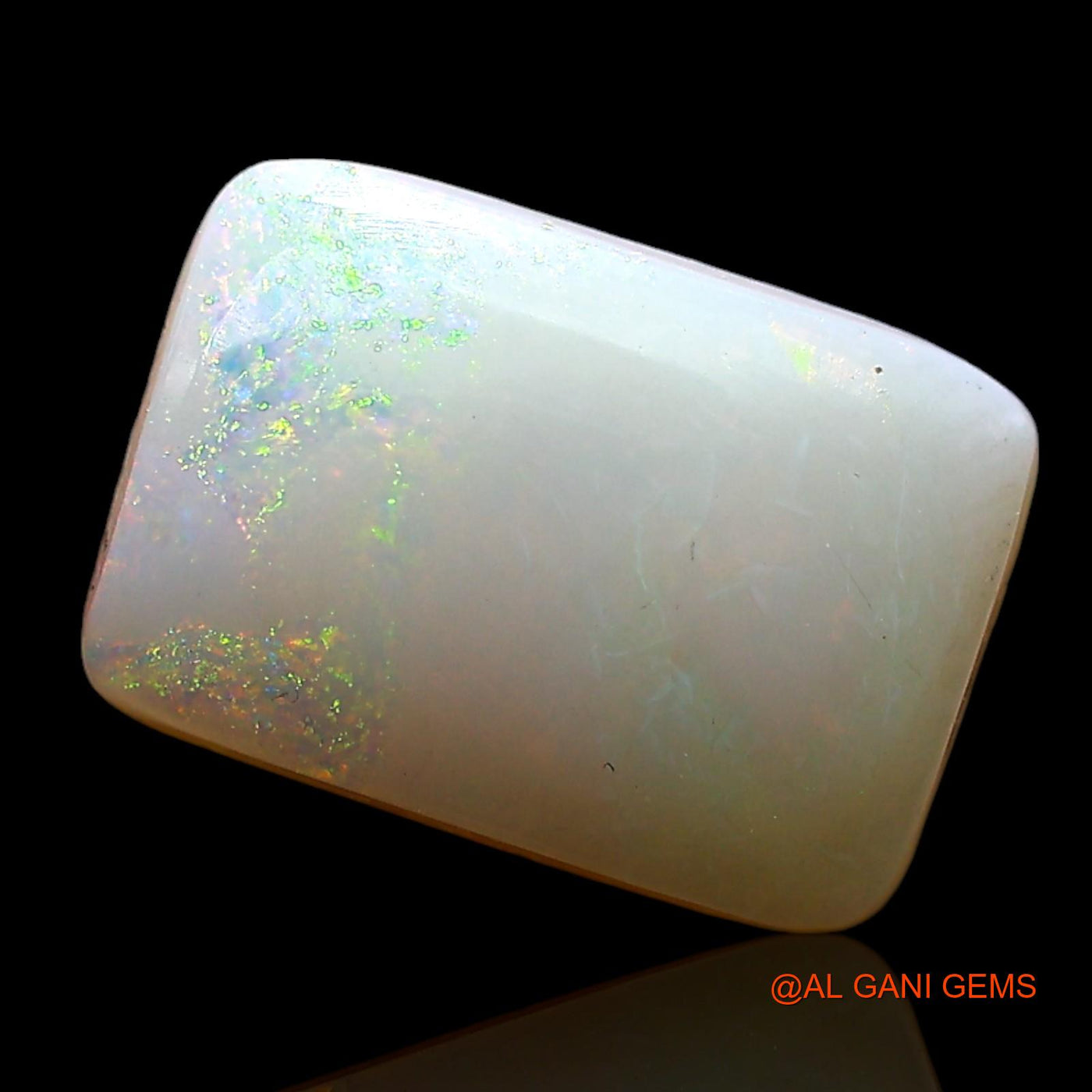 3.00 Cts Natural Australian Fire Opal Square Cabochon Loose Gemstone For Jewelry 12x8x4 mm AE-470