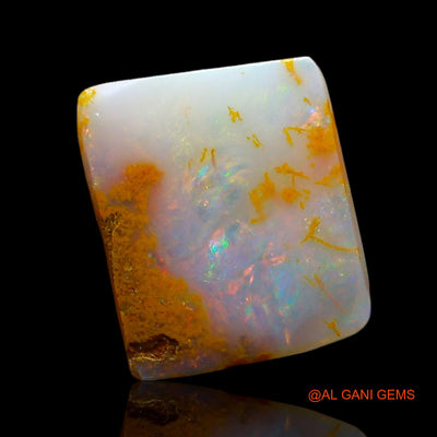 2.00 Cts Natural Australian Fire Opal Loose Gemstone Square Cabochon 11x9x3 mm AE-472
