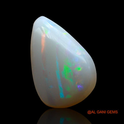 2.00 Cts Natural Australian Fire Opal Loose Gemstone Pear Cabochon 13x9x3 mm AE-474